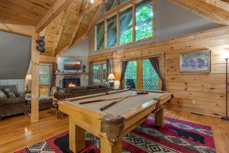 above ole's smoky clouds pool table
