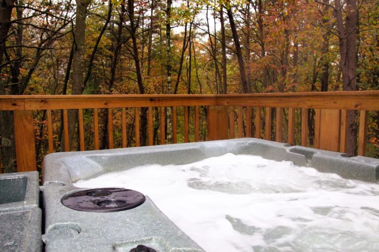 blue rose cabins hot tub