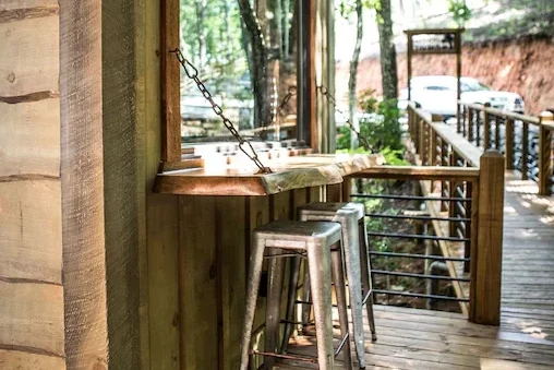 inn the ravine the bar area