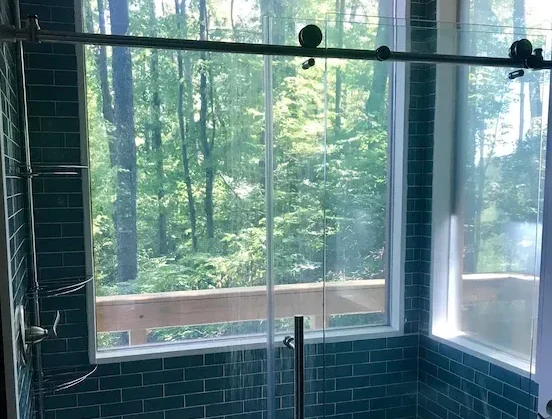 romantic treehouse cabin bathroom