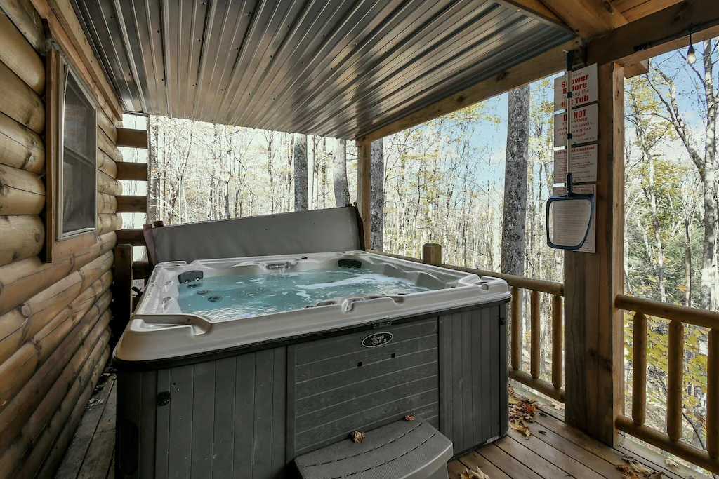 treetop hot tub