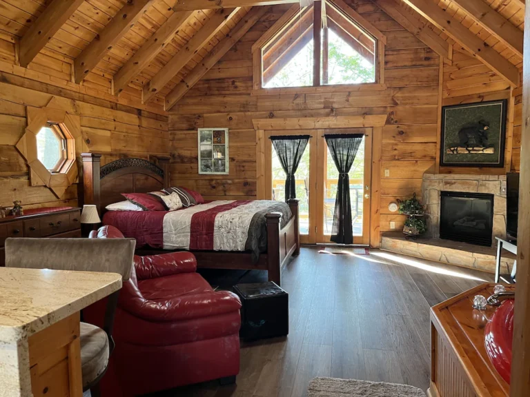 Romantic studio log cabin1
