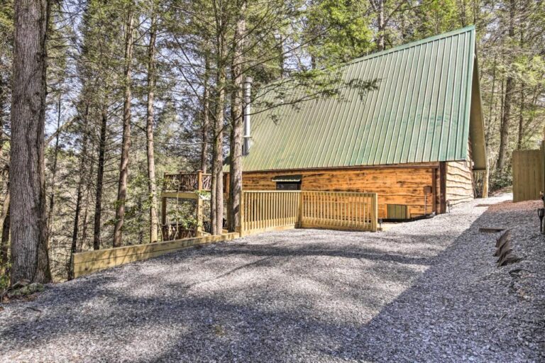 Creekside Blue Ridge Cabin with Decks and Grill! 3